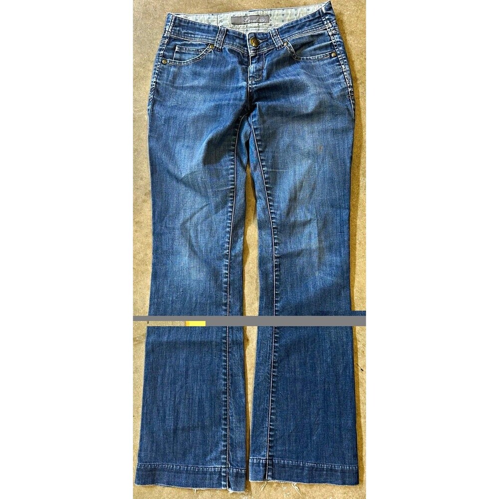 Level 99 Lily Women’s 27 Blue Medium Wash Bootcut Jeans Slim Mid Rise Stretch
